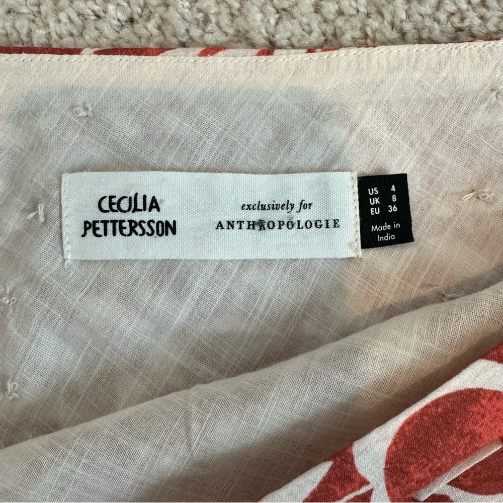 Cecilia Pettersson Anthropologie Printed One Shoulder Blouse - Picture 5 of 6